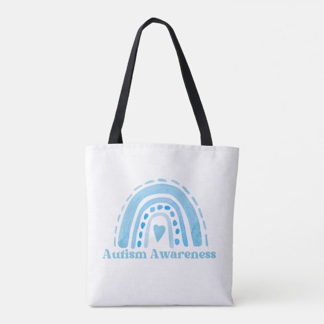 Autism Awareness, Shoulder Tote (Back)