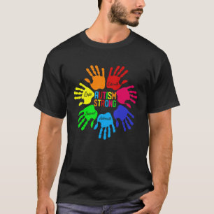 Autism Awareness Sign Language Hand Puzzle Suppor T-Shirt