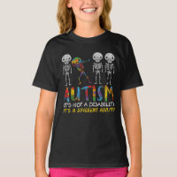 Autism Awareness Skeleton Dabbing Autistic Kids
