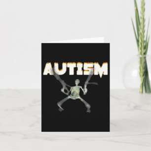 Autism Awareness Skeleton – Supportive Graphic Card