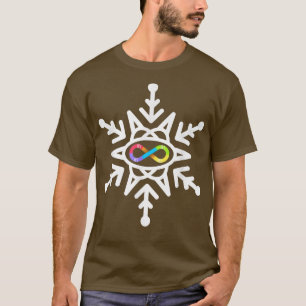 Autism Awareness Snowflake Rainbow Infinity T-Shirt