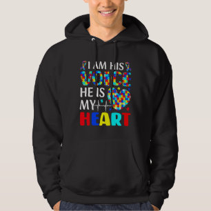 Autism Awareness Son Boys Kids I Am His Voice He I Hoodie