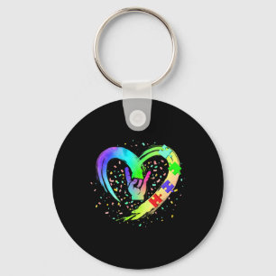 Autism Awareness Special Ed Teacher ASL Sign Langu Key Ring