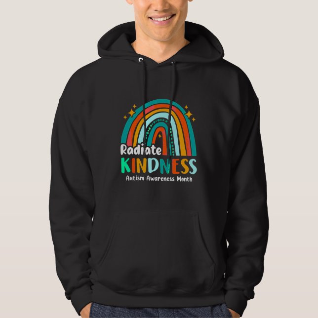 Autism Awareness Special Ed Teacher Radiate Kindne Hoodie (Front)