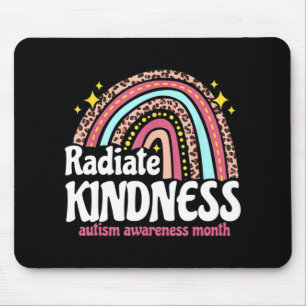 Autism Awareness special ed teacher radiate kindne Mouse Mat