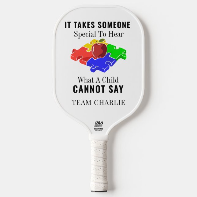 Autism Awareness Special Education Teachers Custom Pickleball Paddle (Front)