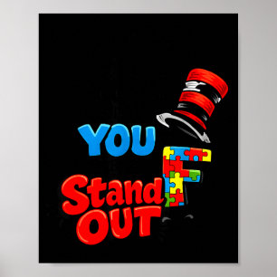 Autism Awareness Stand Out Quote Doctor Teacher Poster