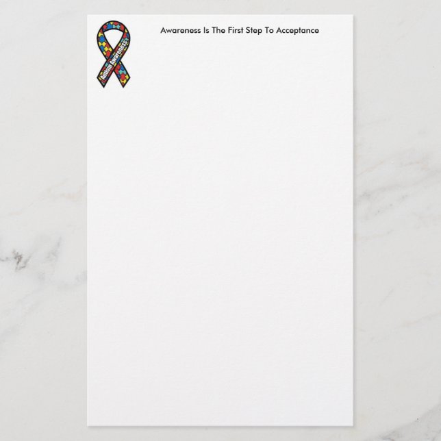 Autism Awareness Stationary Stationery (Front)