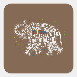 Autism Awareness Sticker: Elephant Sticker
