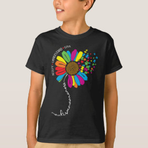 Autism Awareness Sunflower Accept Understand Love T-Shirt