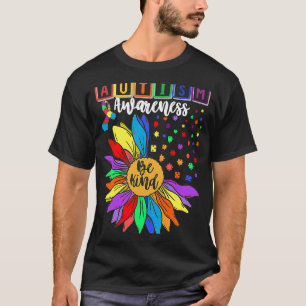 Autism Awareness Sunflower Choose Kindness Autism  T-Shirt