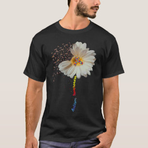 Autism Awareness Sunflower Ribbon T-Shirt