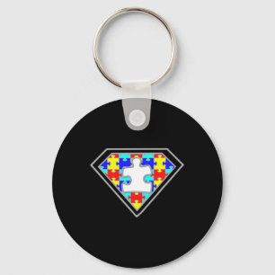 Autism Awareness Superhero Autism Gifts Boys Teach Key Ring