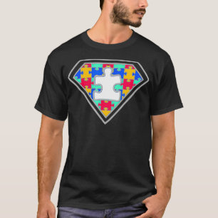 Autism Awareness Superhero Autism Gifts Boys Teach T-Shirt