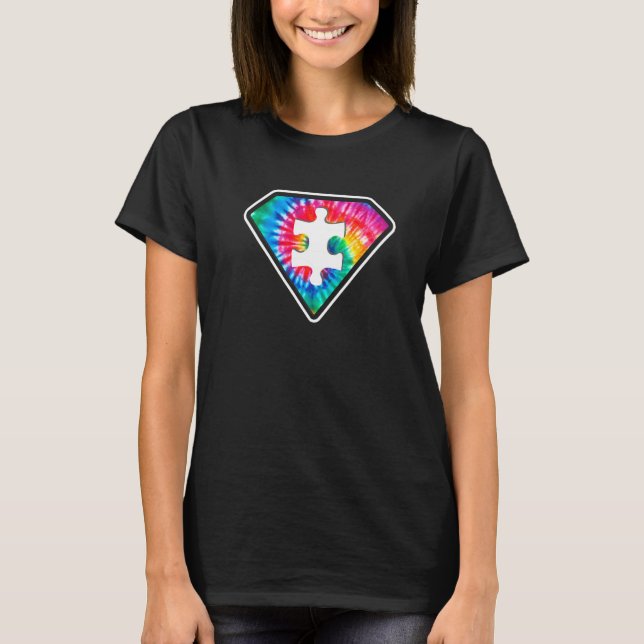 Autism Awareness Superhero Autism Moms Sped Teache T-Shirt (Front)
