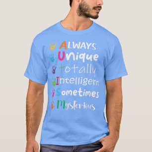 AUTISM AWARENESS Support Autism Kids for Mum Dad39 T-Shirt