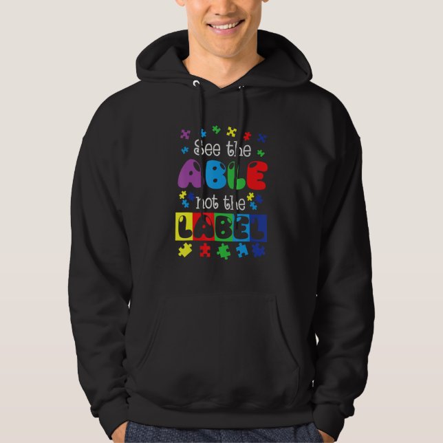 AUTISM AWARENESS Support Autism Kids For Mum Dad 1 Hoodie (Front)