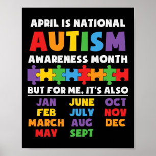 Autism Awareness Support Autism Kids For Mum Dad 2 Poster