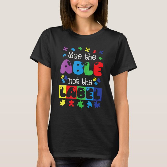 Autism Awareness Support Autism Kids For Mum Dad 2 T-Shirt (Front)