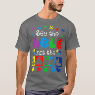 AUTISM AWARENESS Support Autism Kids for Mum Dad C T-Shirt