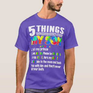 Autism Awareness Support Autism Son Kids For Mom D T-Shirt
