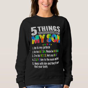 Autism Awareness Support Autism Son Kids For Mum D Sweatshirt