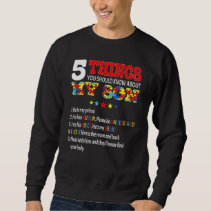 Autism Awareness Support Autism Son Kids For Mum D Sweatshirt