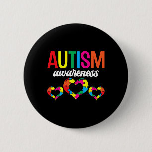 Autism Awareness Support Autist Autists Autistic A 6 Cm Round Badge
