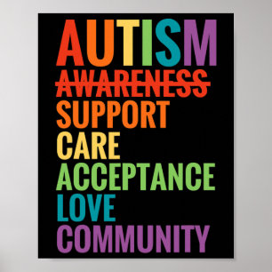 Autism Awareness Support Care Acceptance Ally Gif Poster