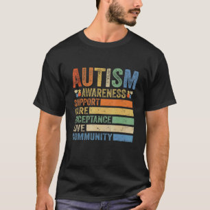 Autism Awareness Support Care Acceptance for women T-Shirt