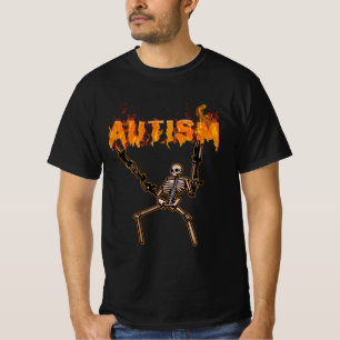 Autism Awareness Support For Neurodivergent Skelet T-Shirt