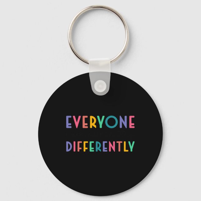 Autism Awareness Support  Key Ring (Front)