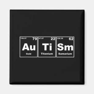 Autism Awareness Support Men Women Autism Periodic Magnet