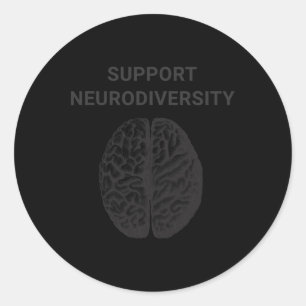 Autism Awareness Support Neurodiversity Classic Round Sticker