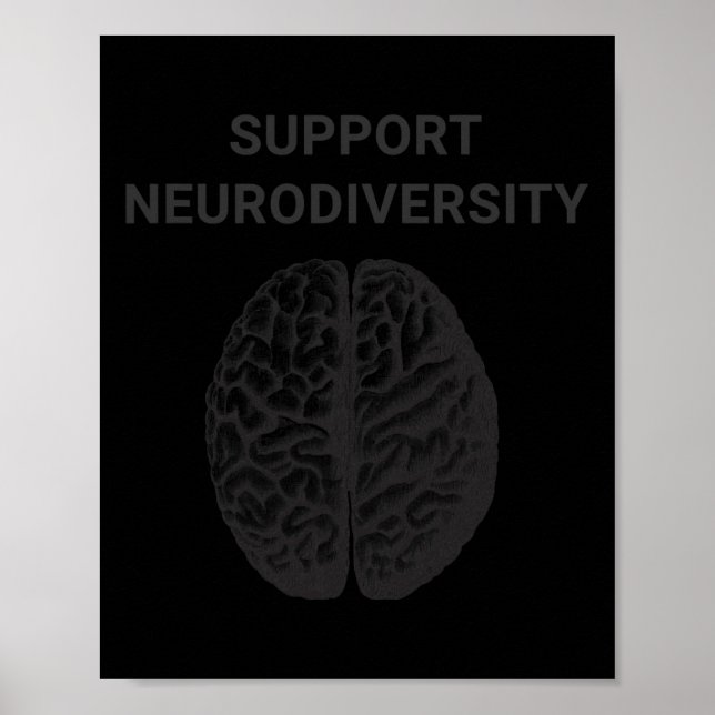 Autism Awareness Support Neurodiversity   Poster (Front)