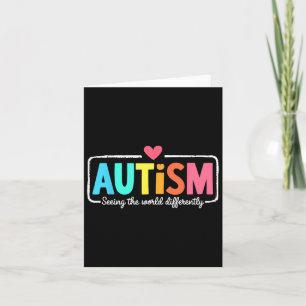 Autism Awareness Support Seeing The World Differen Card