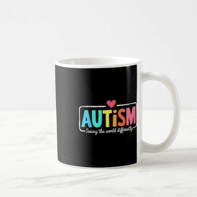 Autism Awareness Support Seeing The World Differen Coffee Mug (Right)