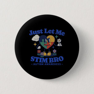 Autism Awareness Supportive Stimming Cute Butterfl 6 Cm Round Badge