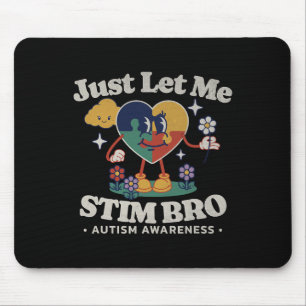 Autism Awareness Supportive Stimming Cute Butterfl Mouse Mat