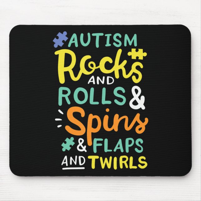 Autism Awareness T-Shirt116  Mouse Mat (Front)