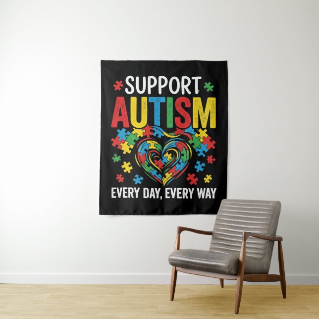 Autism awareness tapestry (In Situ)
