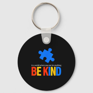 Autism awareness teacher be kind why fit in doctor key ring