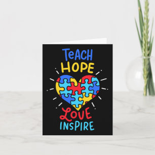 Autism Awareness Teacher Card