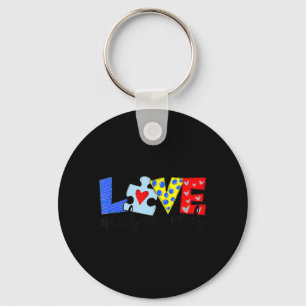 Autism Awareness Teacher Love Needs No Word Speci Key Ring
