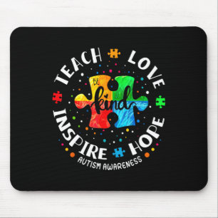 Autism Awareness Teacher Shirt Autism Awareness Me Mouse Mat