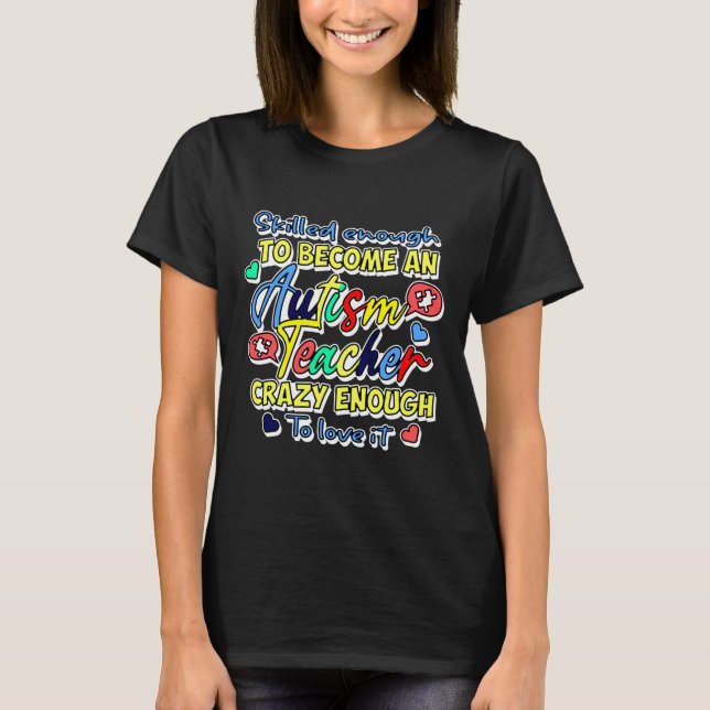 Autism Awareness Teacher T-Shirt (Front)