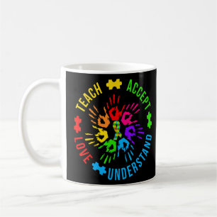 Autism Awareness Teacher  Teach Accept Understand  Coffee Mug