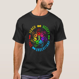 Autism Awareness Teacher Teach Accept Understand T-Shirt