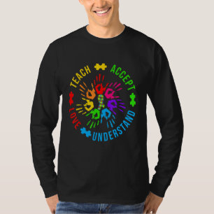 Autism Awareness Teacher Teach Accept Understand T-Shirt