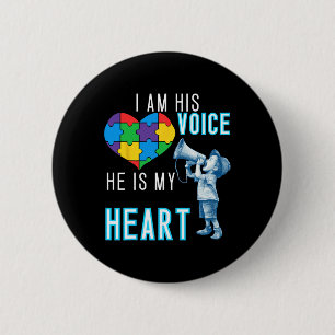 Autism Awareness Tee Autism Mum And Dad Shirt 1  6 Cm Round Badge